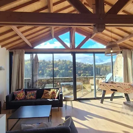 Aubie Modern Barn Swimming Pool And Ac Ferienhaus *